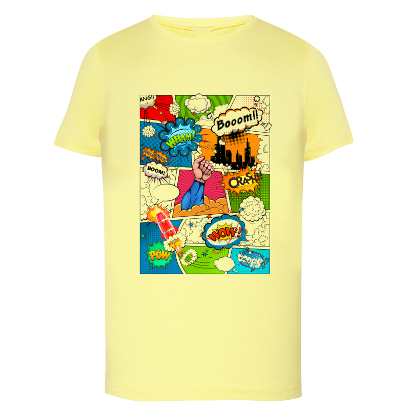 Planche de BD Comics PopArt 3 - T-shirt adulte et enfant