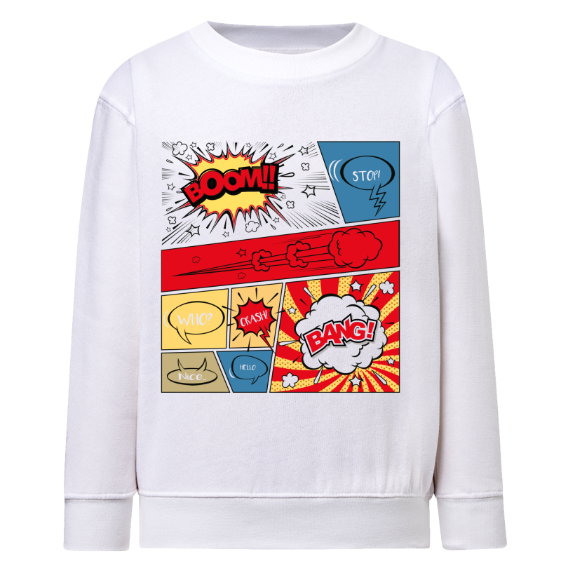Planche de BD Comics - Sweatshirt Enfant et Adulte