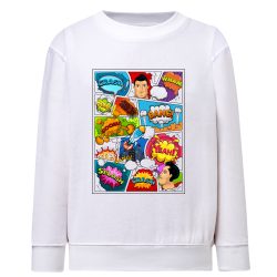 Planche de BD Comics PopArt - Sweatshirt Enfant et Adulte