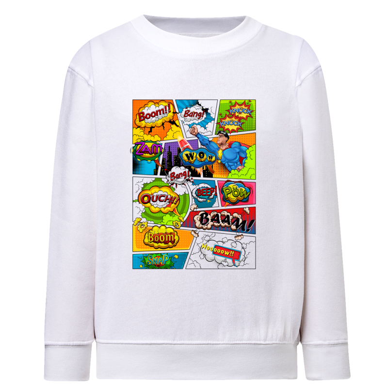 Planche de BD Comics PopArt 2 - Sweatshirt Enfant et Adulte