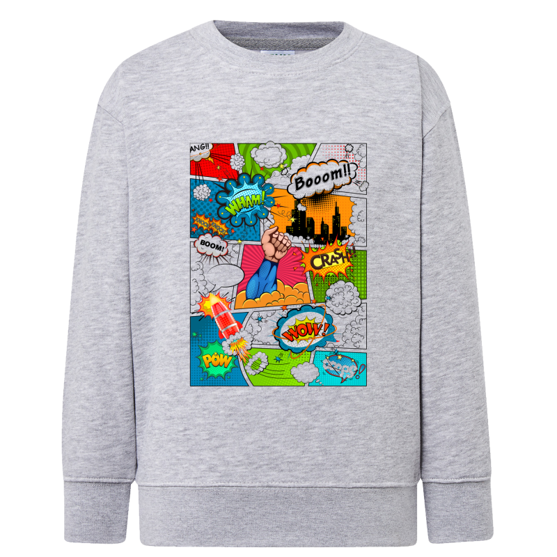 Planche de BD Comics PopArt 3 - Sweatshirt Enfant et Adulte