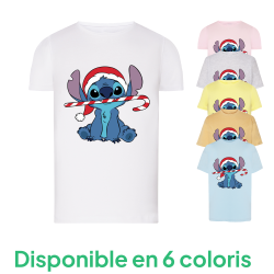 Stitch Noël 3 - T-shirt adulte et enfant