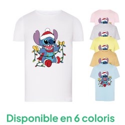 Stitch Noël 5 - T-shirt adulte et enfant