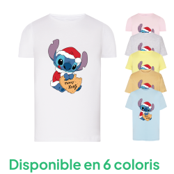 Stitch Noël 6 - T-shirt adulte et enfant