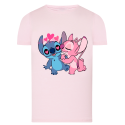 Stitch Amour Angel - T-shirt adulte et enfant