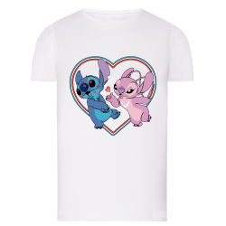 Stitch Angel Coeur - T-shirt adulte et enfant