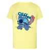 Stitch Fatigué café - T-shirt adulte et enfant