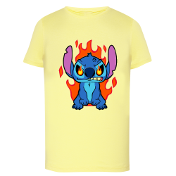 Stitch Flamme - T-shirt adulte et enfant