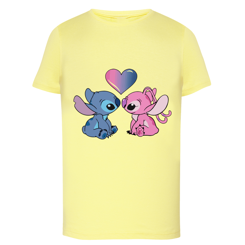 Stitch Bisou angel - T-shirt adulte et enfant