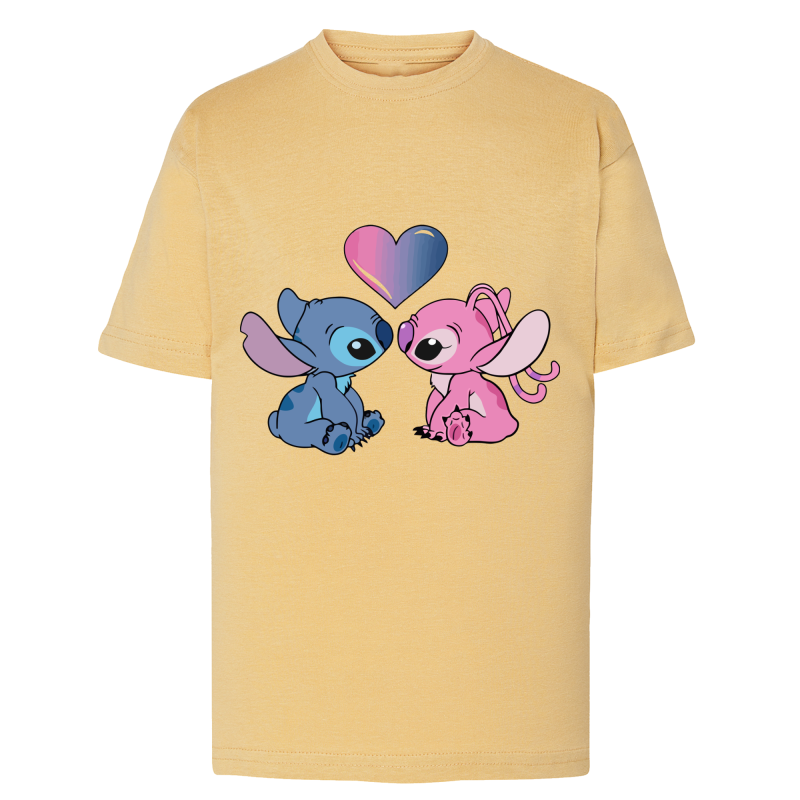 Stitch Bisou angel - T-shirt adulte et enfant