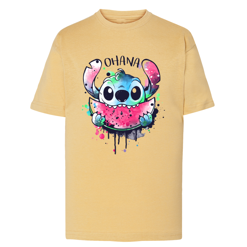 Stitch Pastèque - T-shirt adulte et enfant