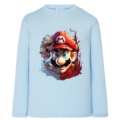 Mario Double visage IA 2 - T-shirts Manches longues
