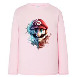Mario Double visage IA 3 - T-shirts Manches longues