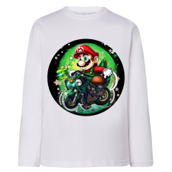 Mario Kart Moto Circle IA - T-shirts Manches longues