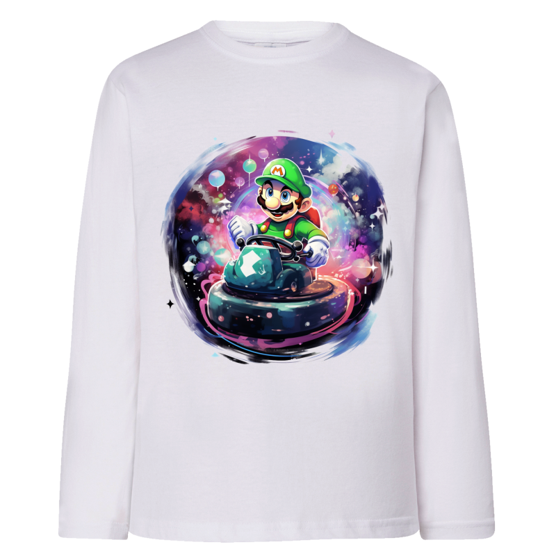 Mario Kart Luigi Voiture Circle IA 2 - T-shirts Manches longues