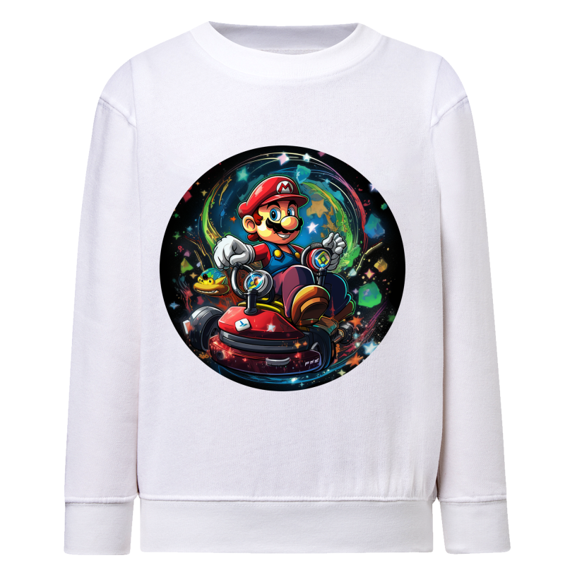 Mario Kart Voiture Circle IA 2 - Sweatshirt Enfant et Adulte