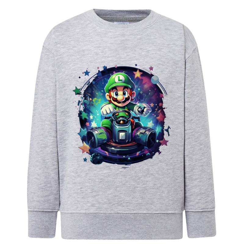 Mario Kart Luigi Voiture Circle IA - Sweatshirt Enfant et Adulte