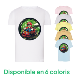 Mario Kart Voiture Circle IA - T-shirt adulte et enfant