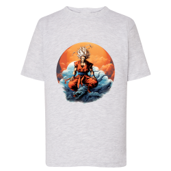 Sangoku Orange Dragon méditation IA 10 - T-shirt adulte et enfant