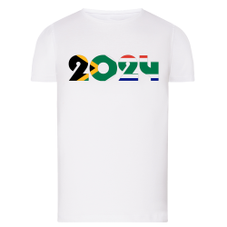 Drapeau 2024 Soutien Afrique Du Sud - T-shirt adulte et enfant