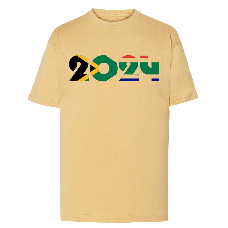 Drapeau 2024 Soutien Afrique Du Sud - T-shirt adulte et enfant