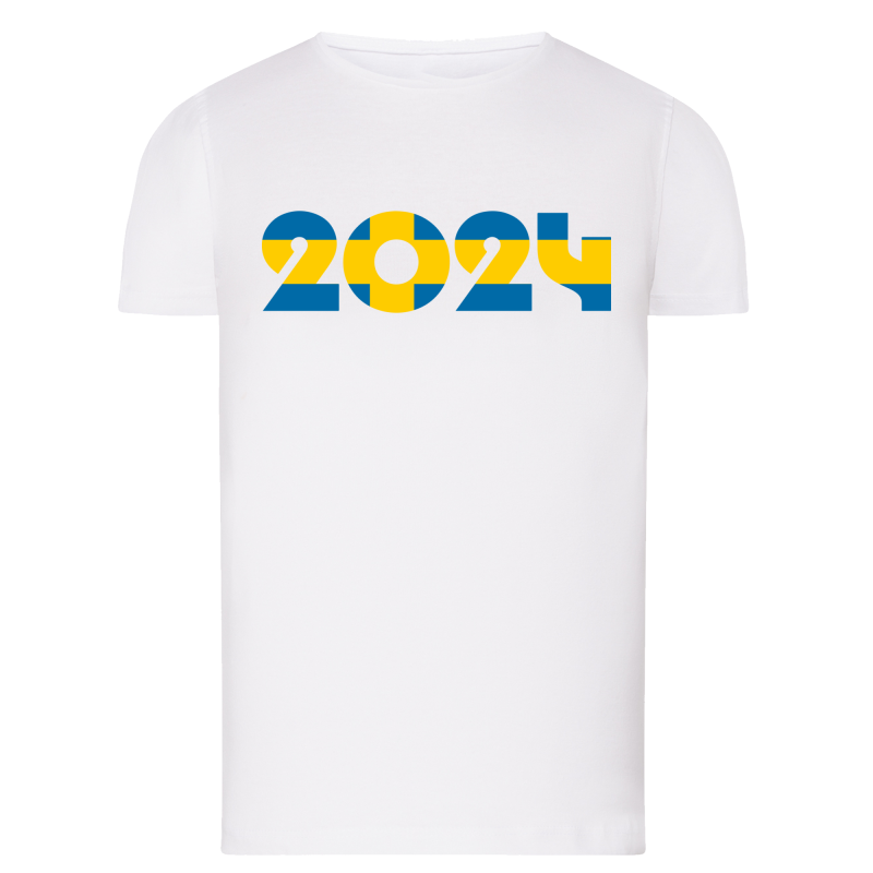 Drapeau 2024 Soutien Suède - T-shirt adulte et enfant