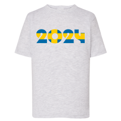 Drapeau 2024 Soutien Suède - T-shirt adulte et enfant