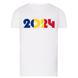 Drapeau 2024 Soutien Roumanie - T-shirt adulte et enfant