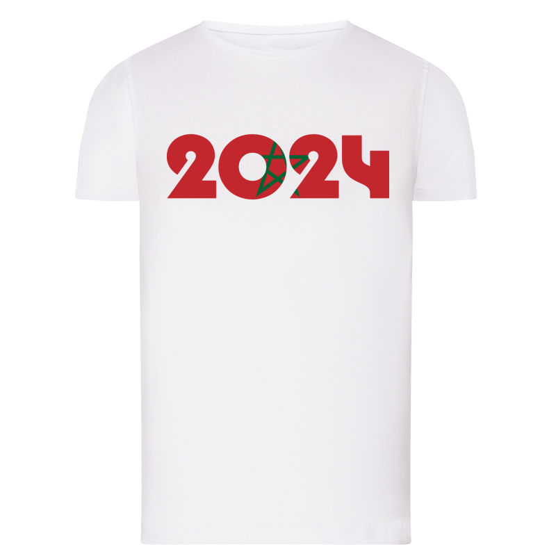 Drapeau 2024 Soutien Maroc - T-shirt adulte et enfant