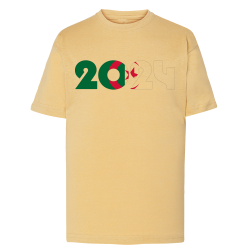 Drapeau 2024 Soutien Algérie - T-shirt adulte et enfant
