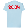 Drapeau 2024 Soutien Tunisie - DTF - T-shirt adulte Dos Tarif dégressif