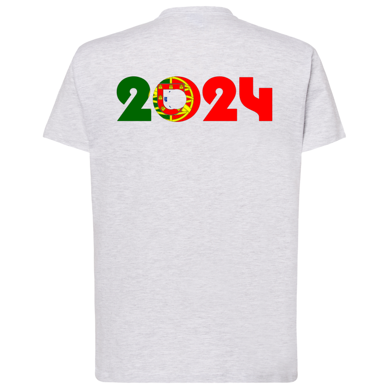 Drapeau 2024 Soutien Portugal - DTF - T-shirt adulte Dos Tarif dégressif