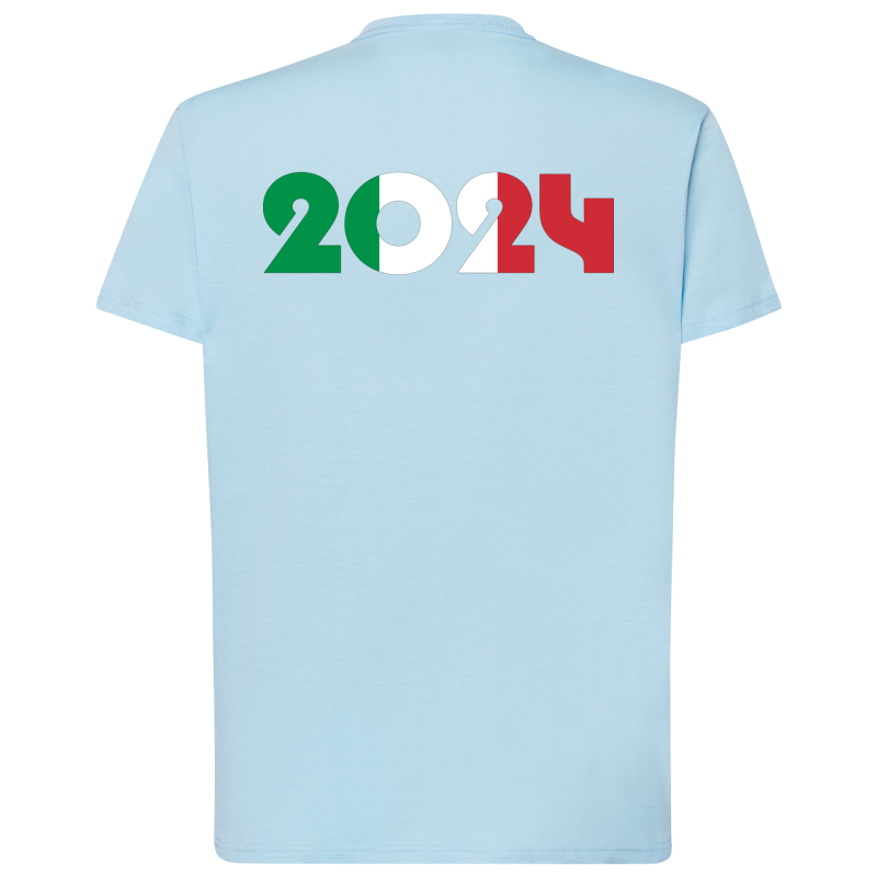 Drapeau 2024 Soutien Italie - DTF - T-shirt adulte Dos Tarif dégressif