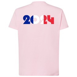 Drapeau 2024 Soutien France - DTF - T-shirt adulte Dos Tarif dégressif