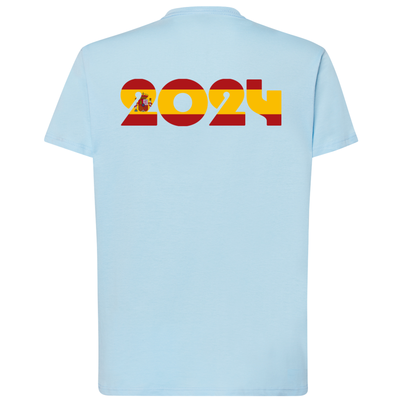 Drapeau 2024 Soutien Espagne - DTF - T-shirt adulte Dos Tarif dégressif