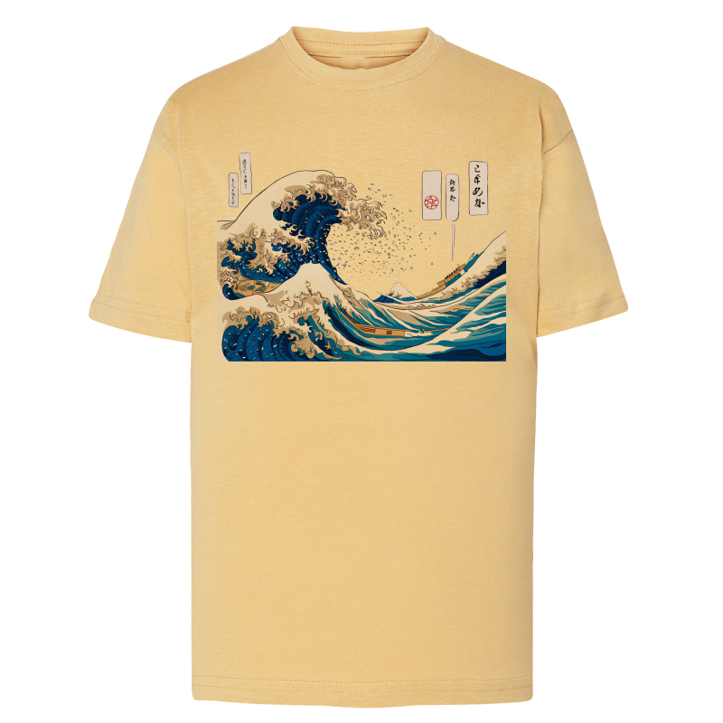 Vague Hokusai - T-shirt adulte et enfant